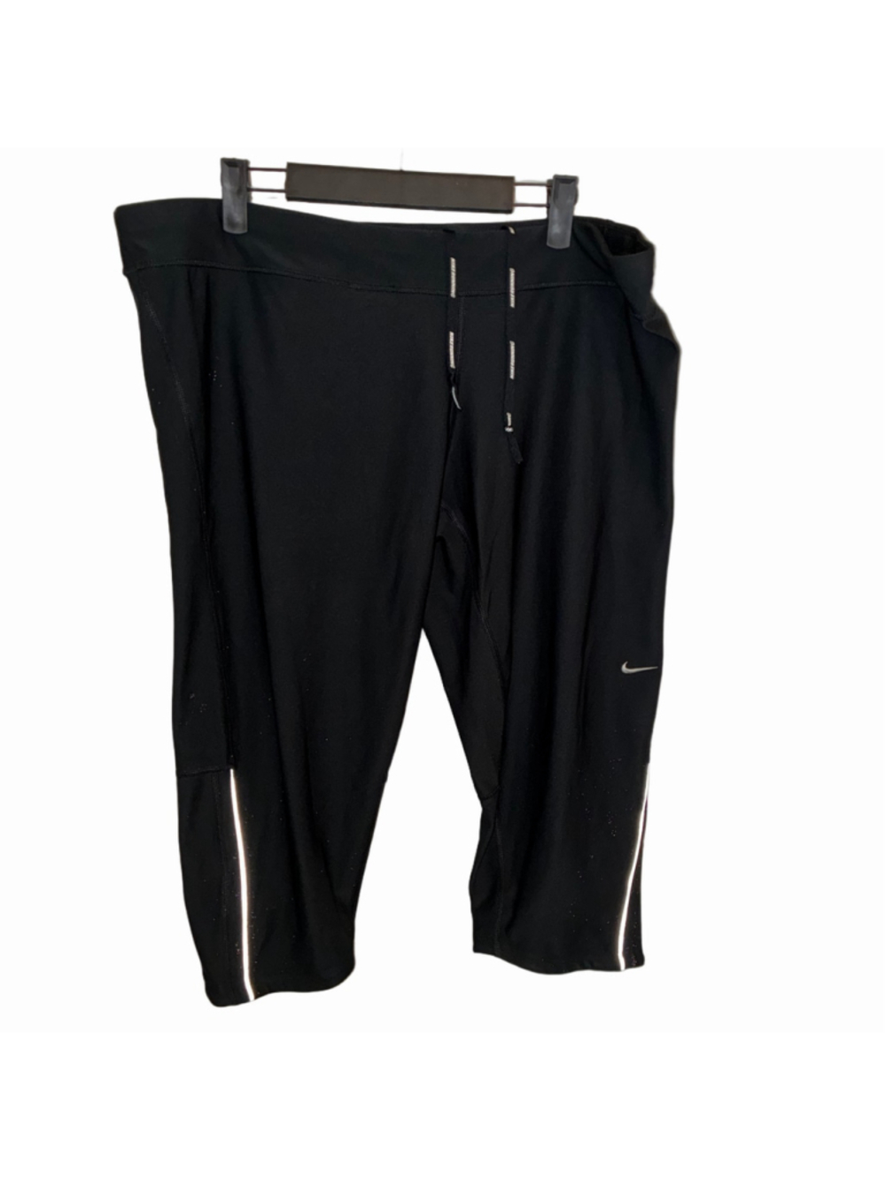 Women's Nike Dri-FIT Cropped Pants Black Size 2X